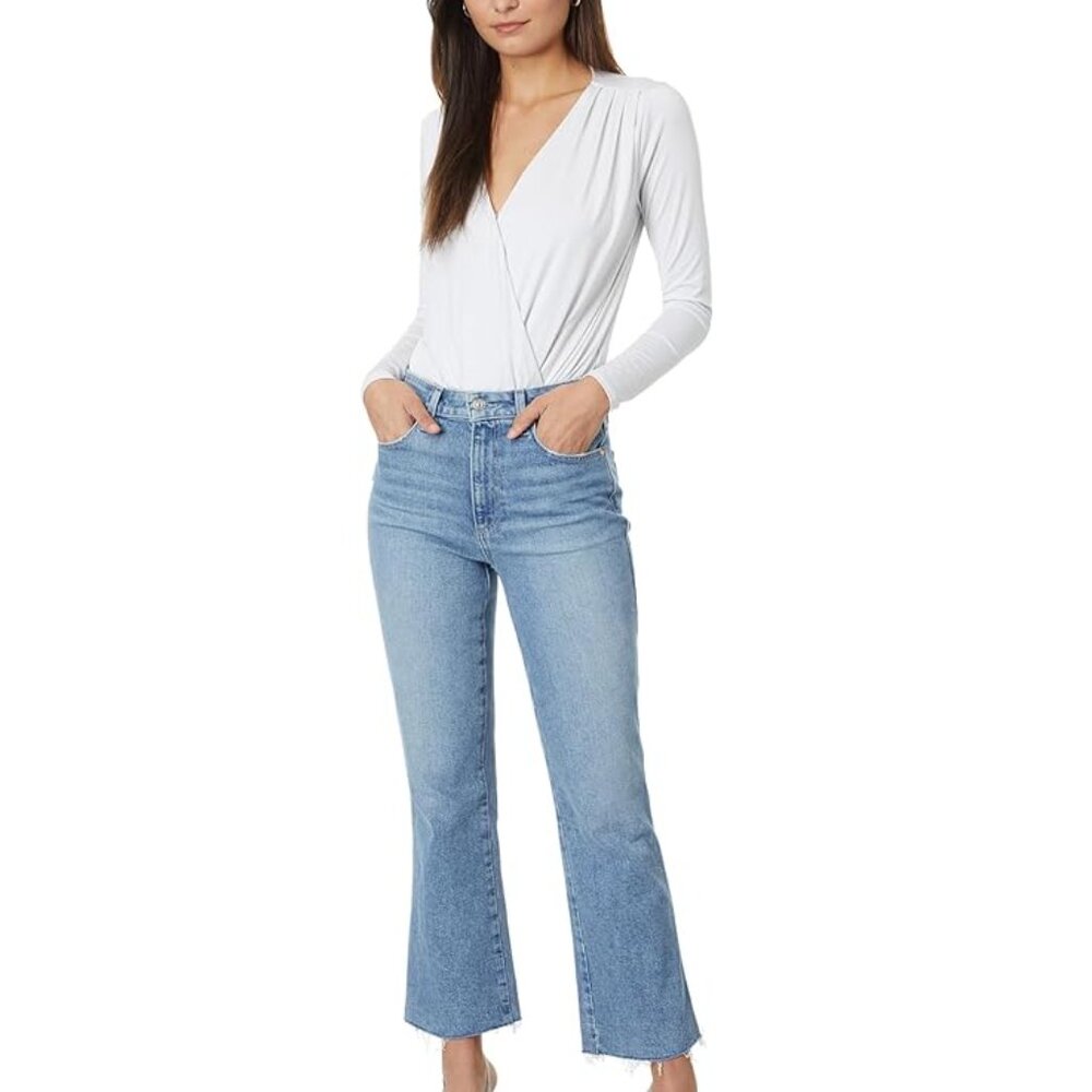 Paige Denim Raw Hem Distressed Size 26 - NEW